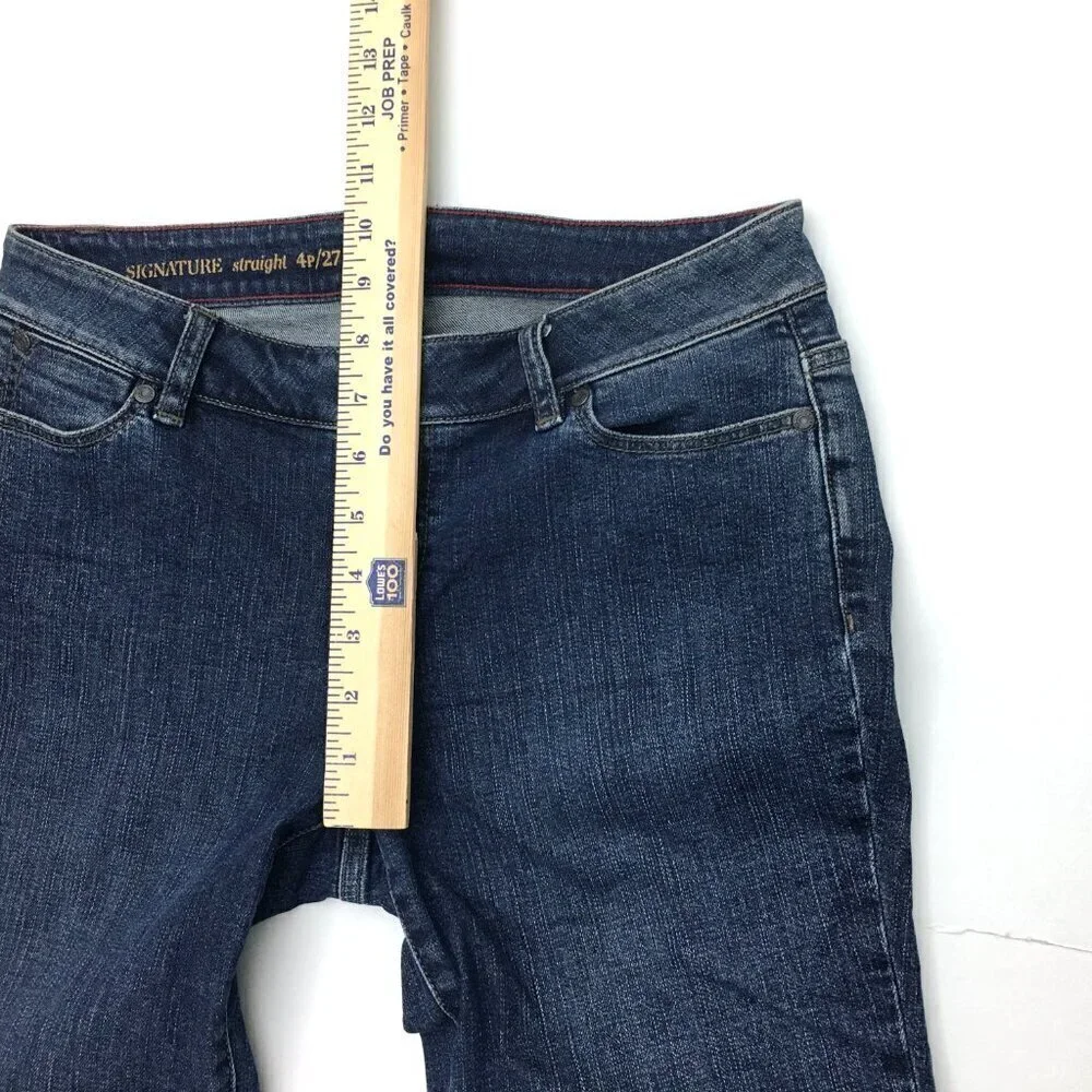 Talbots Women's Jeans Signature Straight Leg Low Rise size 4P length 29